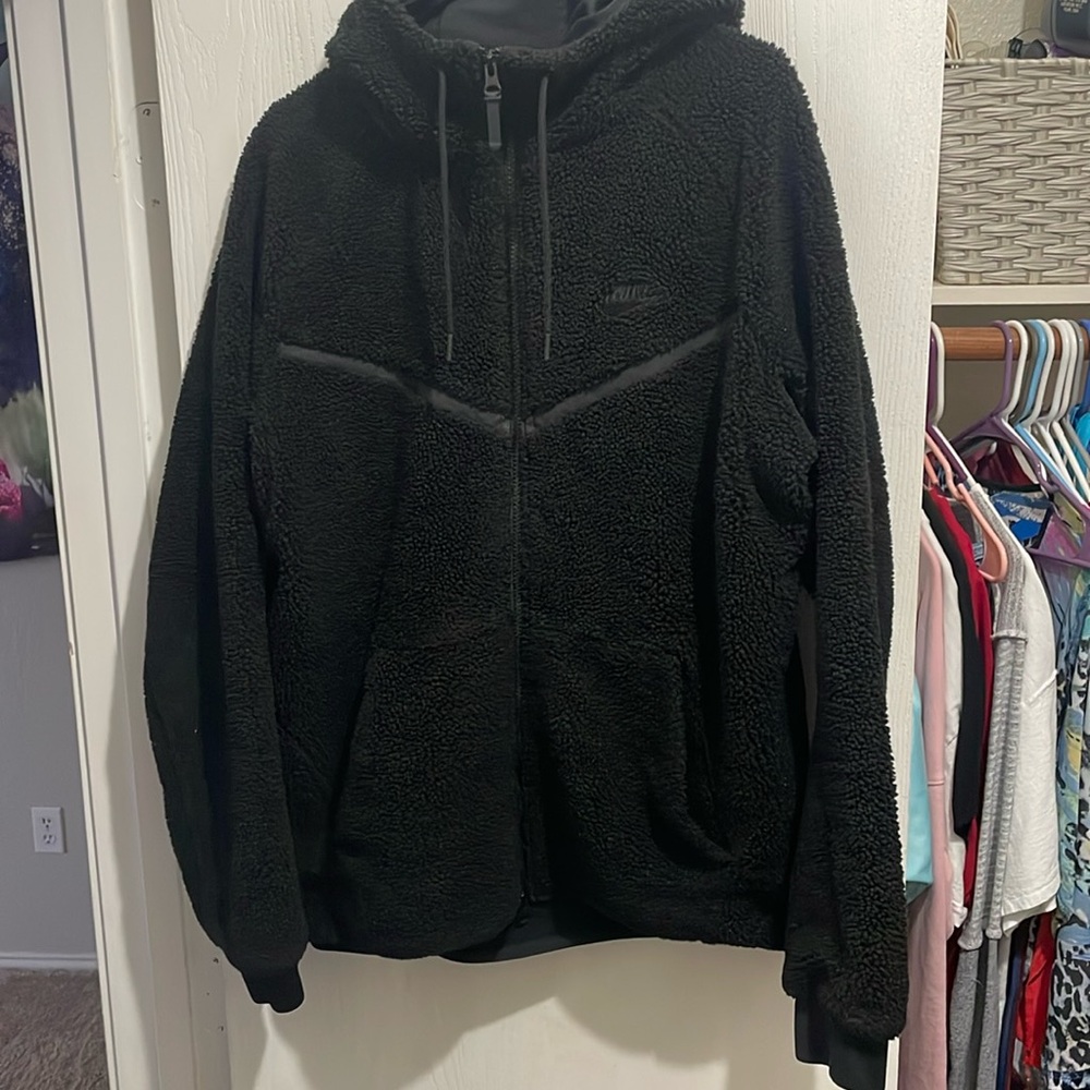 Nike tech fleece sherpa Sz Lg